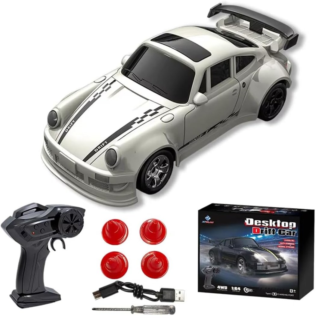 Turbo-Drift-MiniAuto im Taschenformat mit Lichtern.