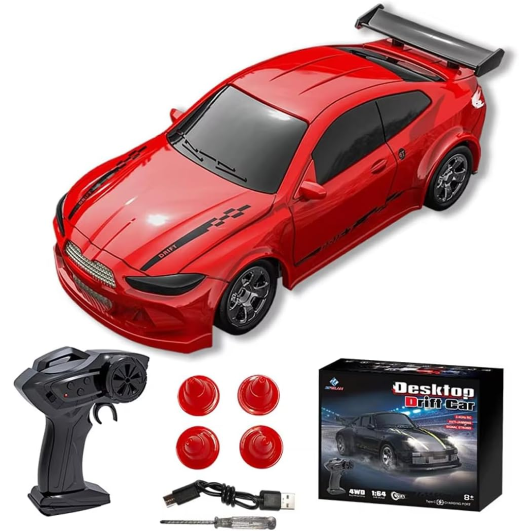 Turbo-Drift-MiniAuto im Taschenformat mit Lichtern.