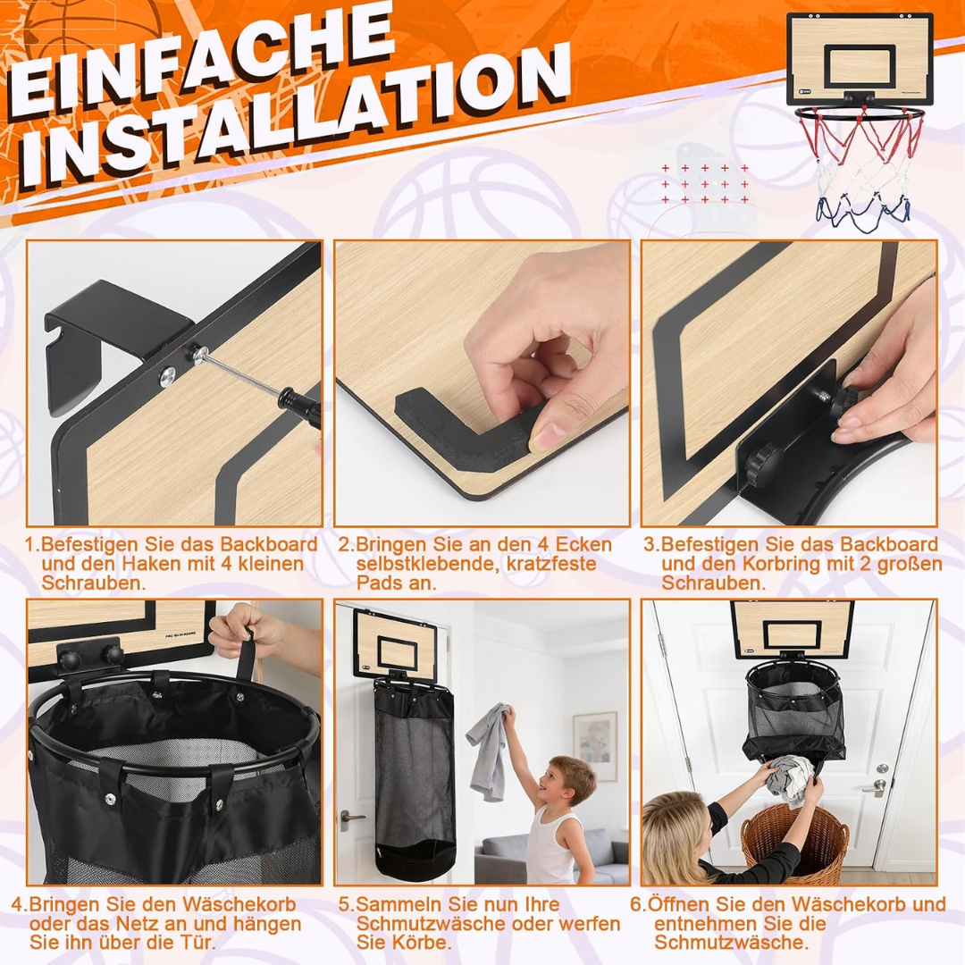 WäscheDunk™ – Basketball-Wäschekorb