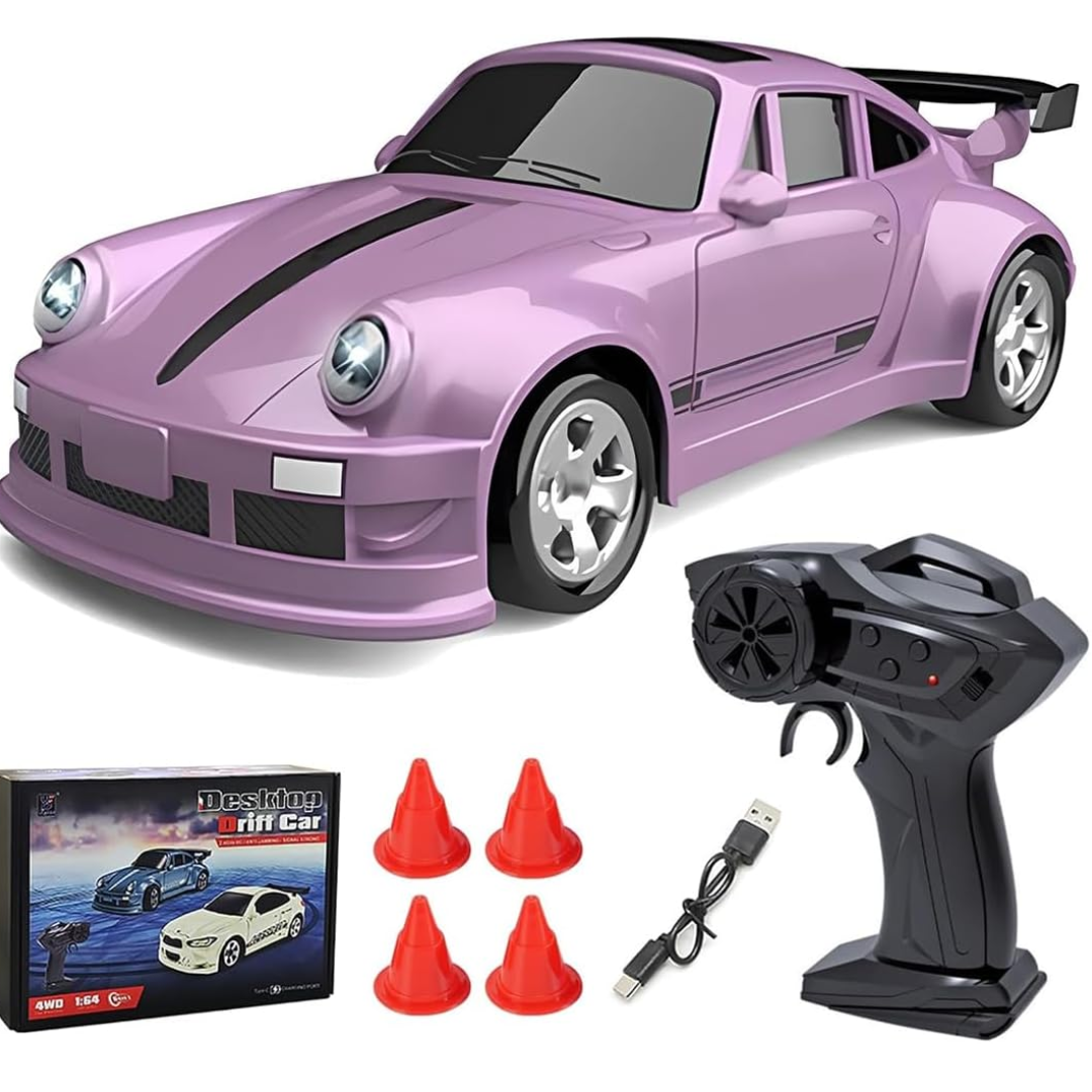 Turbo-Drift-MiniAuto im Taschenformat mit Lichtern.